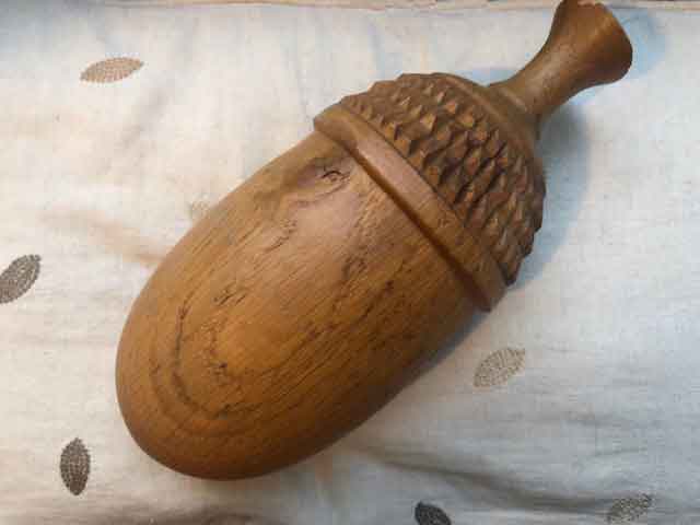 acorn carving