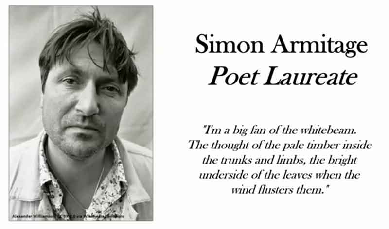 picture of Simon Armitage with poem