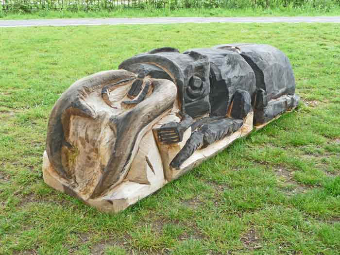 carving of a stag beetle